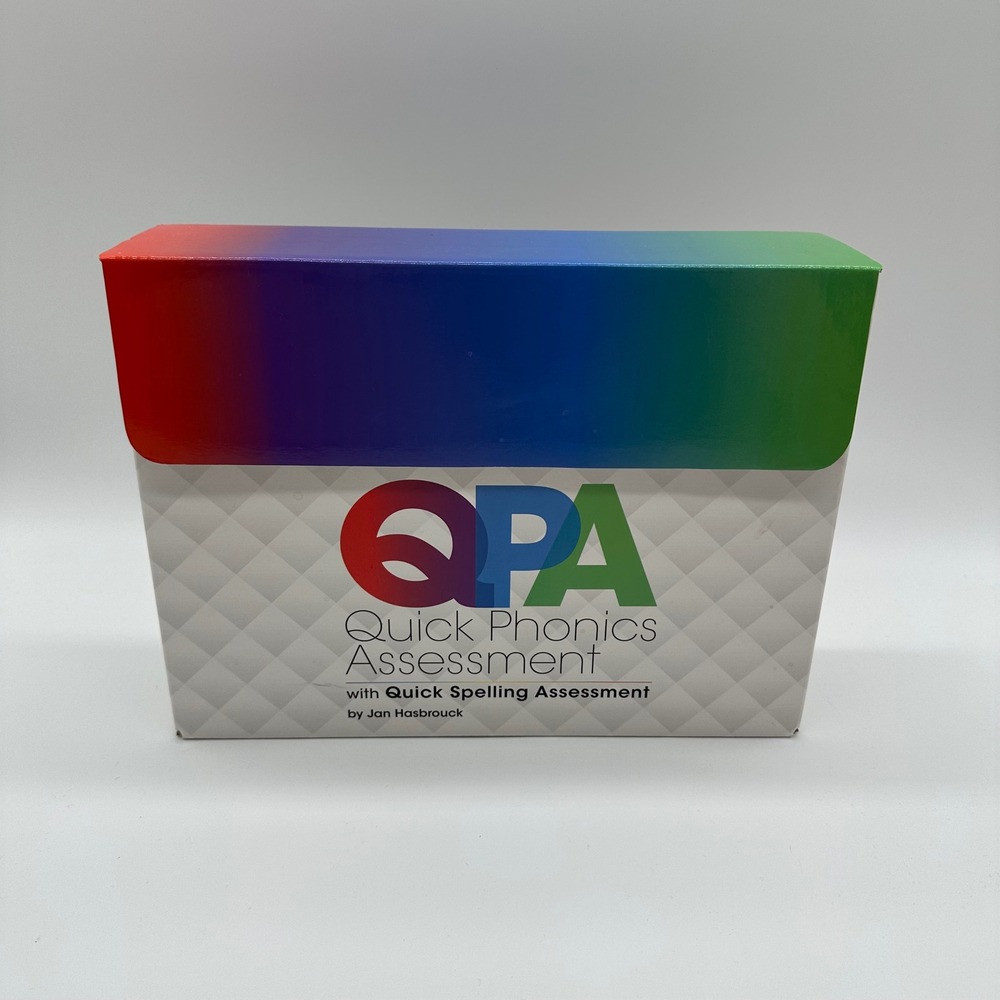 Benchmark Education QPA Quick Phonics & Spelling Assessment Jan Hasbrouck